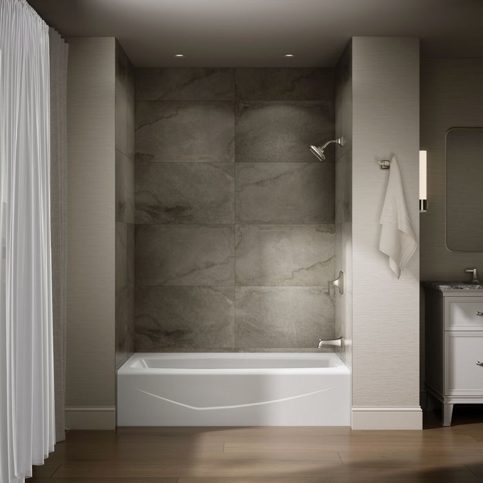 KOHLER K-714 Villager 60" x 34-1/4" alcove bath, right drain, white - view 4
