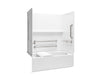 Sterling 71570125 Traverse 60" x 30" Vikrell® Bath/shower with Seat, Grab Bars, Right Drain, white