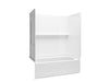 Sterling 71570126 Traverse 60" x 30" Vikrell® Bath/shower with Aging in Place Backerboards, Right Drain, white