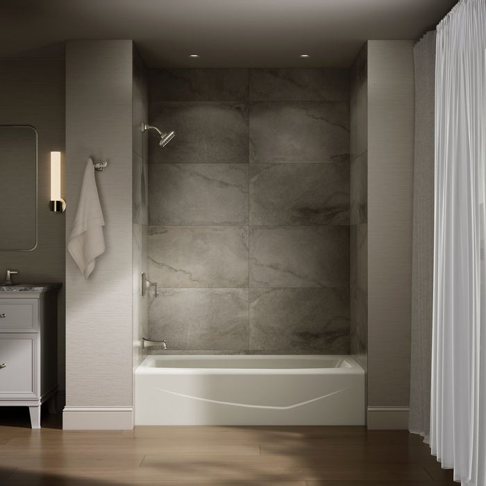 KOHLER KOHLER K-715 Villager 60" x 30-1/4" alcove bath, left drain