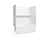 Sterling 71610110 Forum Traverse 60" x 32" Vikrell® Bath/shower, Left Drain, white