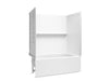 Sterling 71620112 Forum Traverse 60" x 36" Above-floor-drain Vikrell® Bath/shower, Left Drain, white