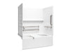 Sterling 71620125 Forum Traverse 60" x 36" Vikrell® Alcove Bath/shower with Aging in Place Backerboards, Grab Bars, and...