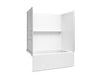 Sterling 71620128 Forum Traverse 60" x 36" Above-floor-drain Vikrell® Bath/shower with Aging in Place Backerboards, Right...