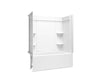 Sterling 71700112 Forum Medley 60" x 30" Above-floor-drain Vikrell® Bath/shower, Left Drain, white