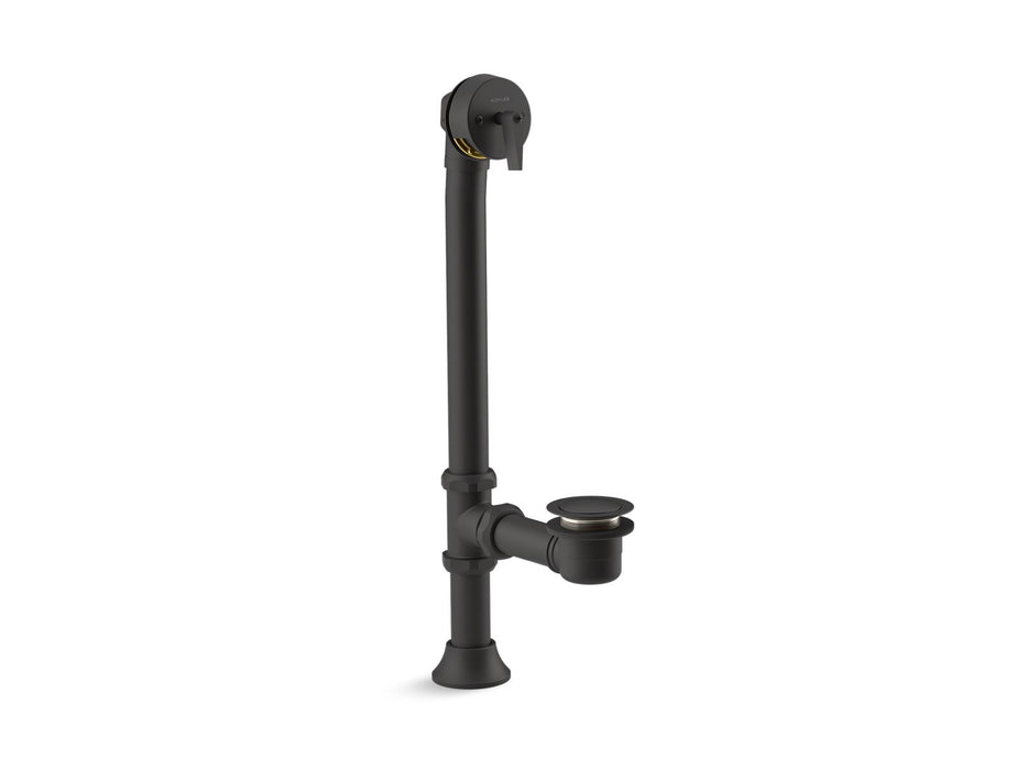 KOHLER Iron Works Decorative 1-1/2" adjustable pop-up bath drain for 5' whirlpool with tailpiece