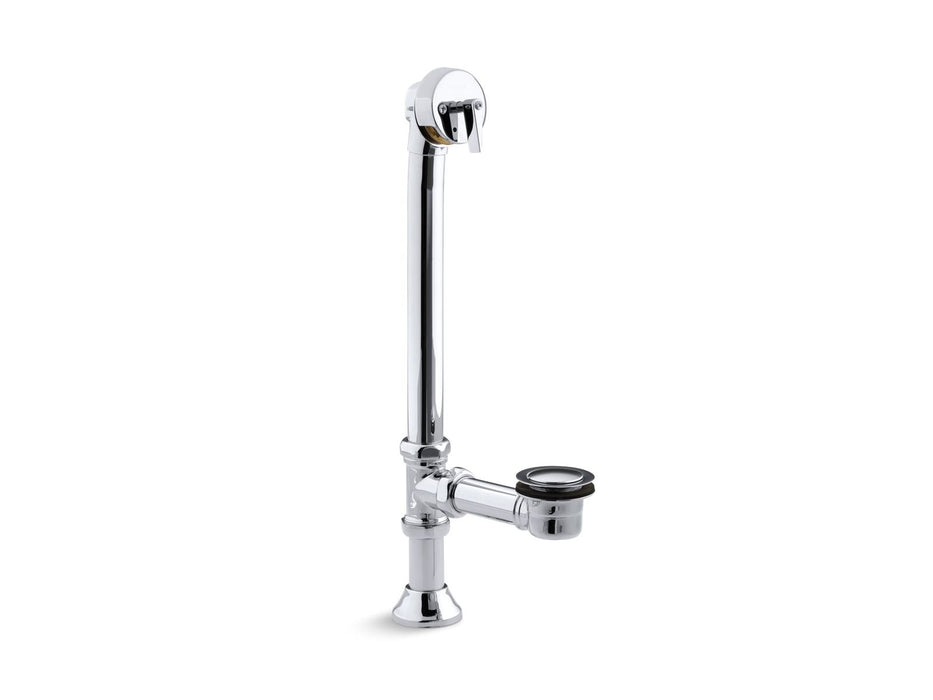 KOHLER Iron Works Decorative 1-1/2" adjustable pop-up bath drain for 5' whirlpool with tailpiece