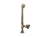 KOHLER Iron Works Decorative 1-1/2" adjustable pop-up bath drain for 5' whirlpool with tailpiece