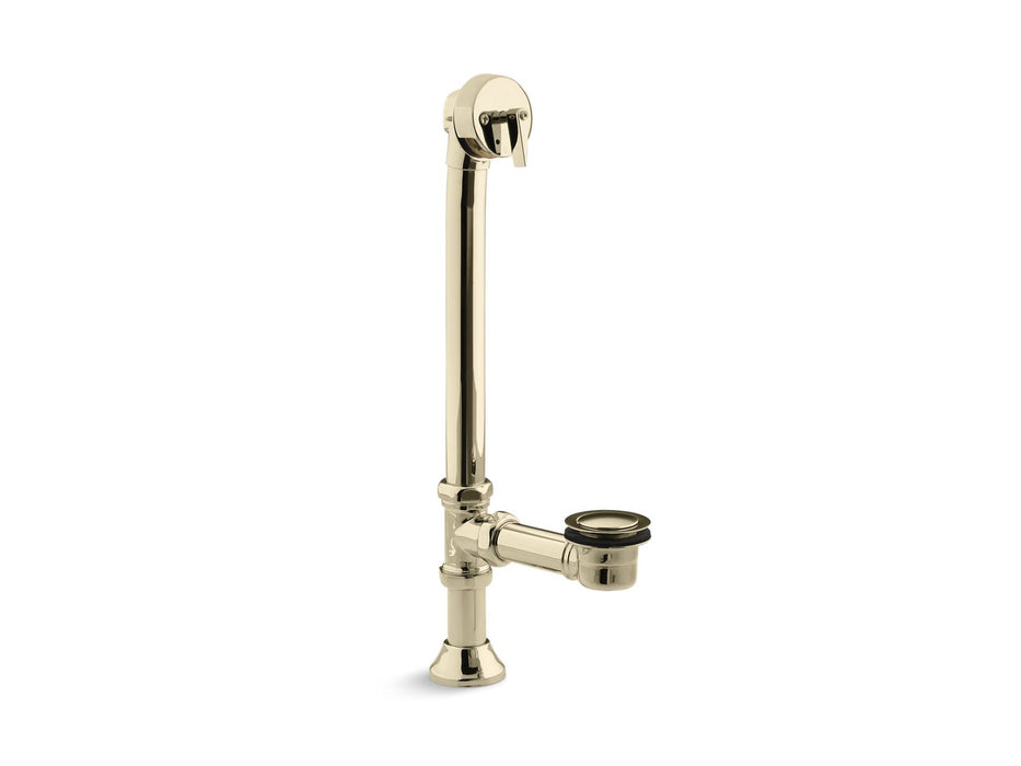 KOHLER Iron Works Decorative 1-1/2" adjustable pop-up bath drain for 5' whirlpool with tailpiece