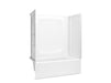 Sterling 71800116 Forum STORE+ 60" x 30" Vikrell® Bath/shower with Aging in Place Backerboards, Left Drain, white