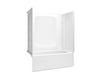 Sterling 71810126 Forum STORE+ 60" x 32" Vikrell® Bath/shower with Aging in Place Backerboards, Right Drain, white