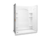 Sterling 72180116 Ensemble Curve 60" x 32" Vikrell® Shower with Aging in Place Backerboards, Left Drain, white