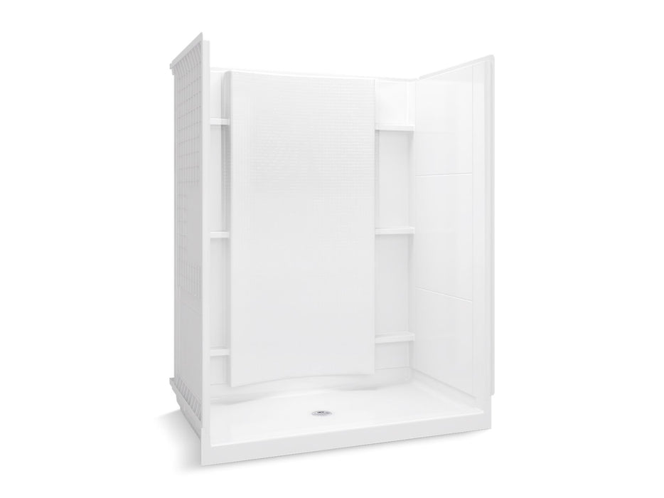 Sterling 72270100 Accord 60" x 36" Vikrell® Shower, Center Drain, white