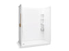 Sterling 72420116 STORE+ 60" x 32" Vikrell® Shower with Aging in Place Backerboards, Left Drain, white