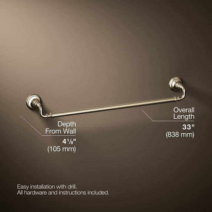 KOHLER K-72569 Artifacts 30" towel bar