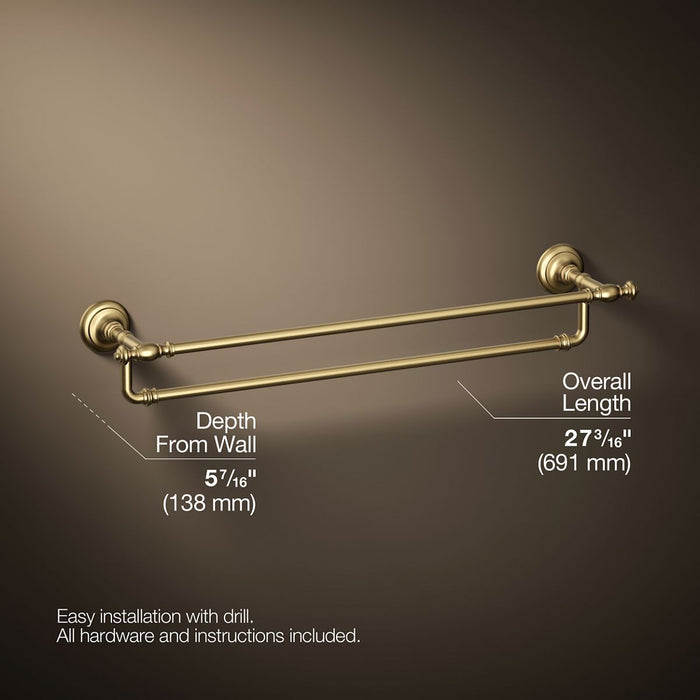 KOHLER Artifacts 24" double towel bar