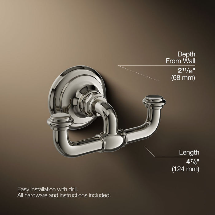 KOHLER Artifacts Double robe hook