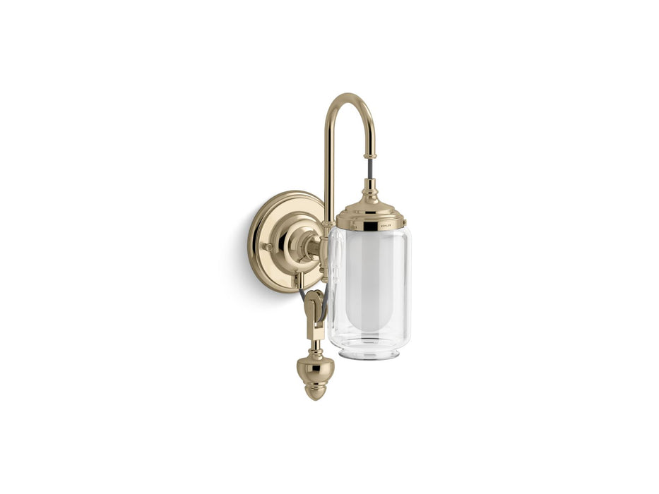 KOHLER K-72581 Artifacts One-light adjustable sconce, french gold