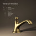 KOHLER Artifacts Bathroom sink faucet spout with Bell design, 1.2 gpm