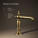 KOHLER Artifacts Bathroom sink faucet spout with Column design, 1.2 gpm
