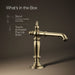 KOHLER Artifacts Bathroom sink faucet spout with Column design, 1.2 gpm