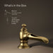 KOHLER Artifacts Bathroom sink faucet spout with Flume design, 1.2 gpm