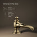 KOHLER Artifacts Bathroom sink faucet spout with Flume design, 1.2 gpm