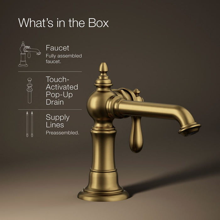 Kohler Artifacts Single-handle bathroom sink faucet, 1.2 gpm