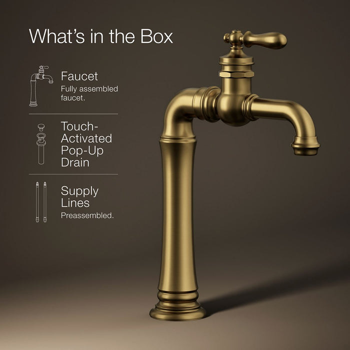 Kohler Artifacts Single-handle bathroom sink faucet, 1.2 gpm