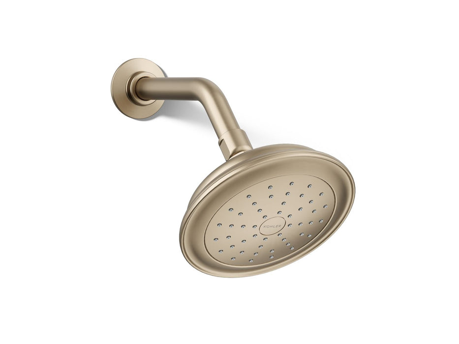 KOHLER K-72774-G Artifacts Single-function showerhead, 1.75 gpm, vibrant brushed bronze