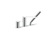 KOHLER K-73078-4 Composed Deck-mount bath faucet with handshower, polished chrome