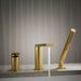 KOHLER K-73078-4 Composed Deck-mount bath faucet with handshower, vibrant brushed moderne brass - view 5