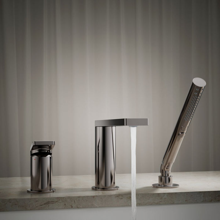 KOHLER K-73078-4 Composed Deck-mount bath faucet with handshower, vibrant titanium - view 5