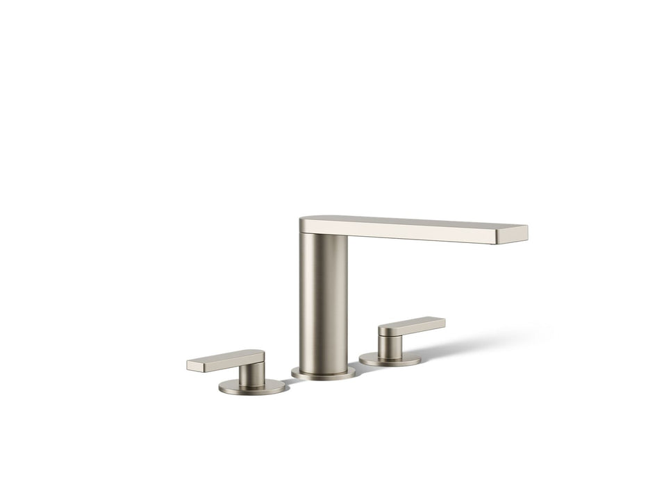 KOHLER K-73081-4 Composed Deck-mount bath faucet with lever handles, vibrant brushed nickel