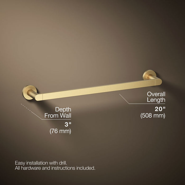 KOHLER Composed 18" towel bar