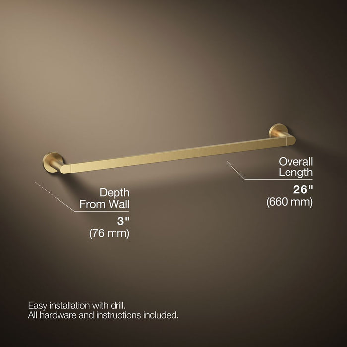 KOHLER Composed 24" towel bar