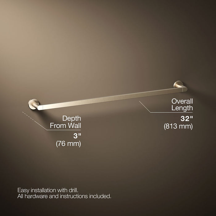 KOHLER K-73143 Composed 30" towel bar
