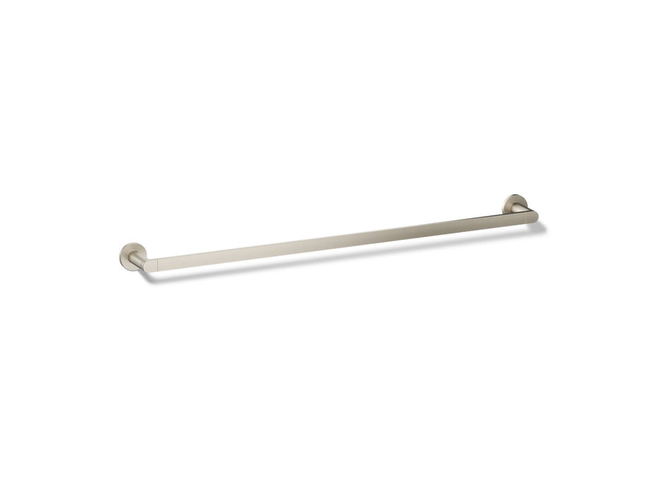 KOHLER K-73143 Composed 30" towel bar, vibrant brushed nickel