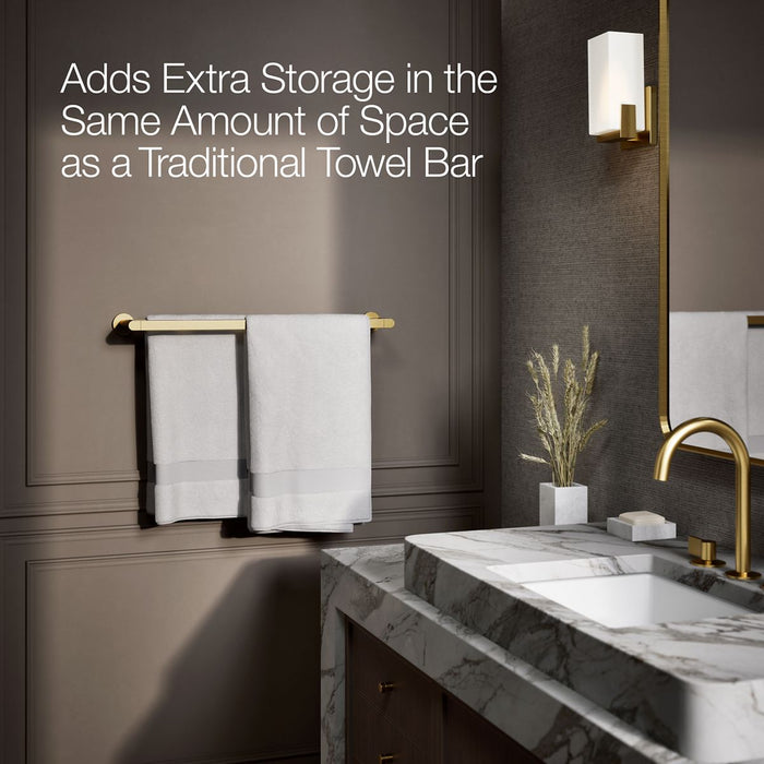 KOHLER Composed 24" double towel bar
