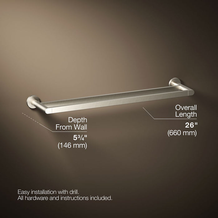 KOHLER K-73144 Composed 24" double towel bar