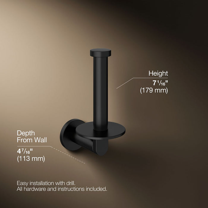 KOHLER K-73148 Composed Vertical toilet paper holder