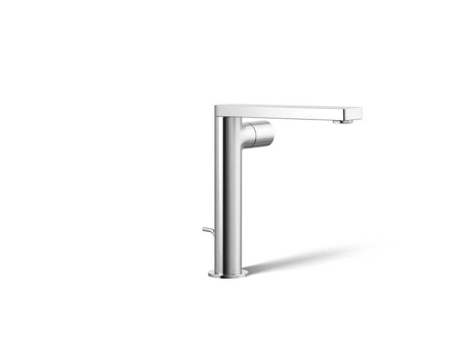 KOHLER K-73159-7 Composed Tall single-handle bathroom sink faucet with Cylindrical handle, 1.2 gpm, polished chrome