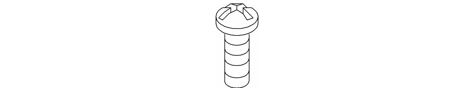 KOHLER K-73163 Screw, M4-0.7 X 12, Pan