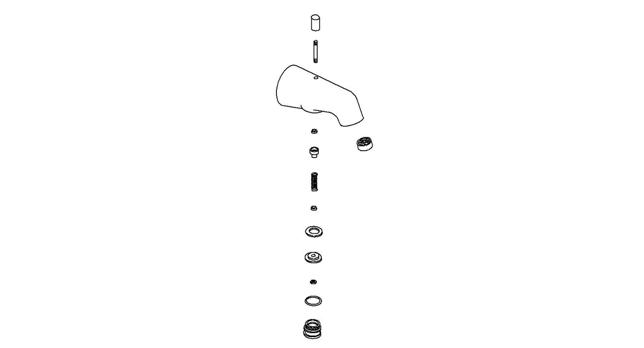 KOHLER K-73745 Spout Kit, Div