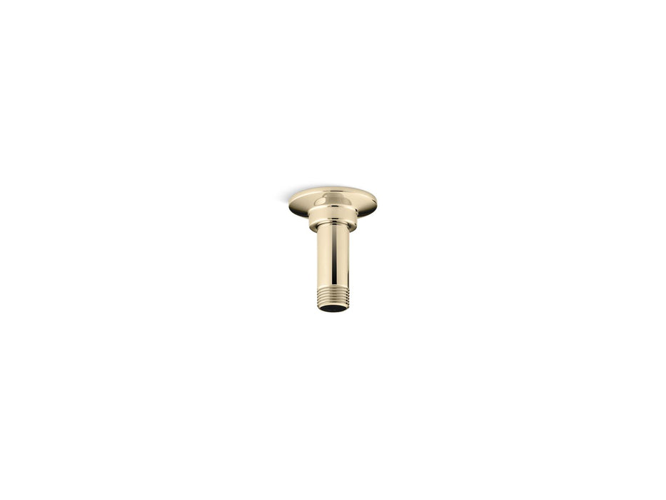 KOHLER K-7396 3" ceiling-mount single-function rainhead arm and flange