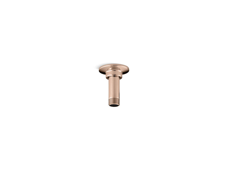 KOHLER 3" ceiling-mount single-function rainhead arm and flange
