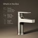 KOHLER K-74013-4 Taut Single-handle bathroom sink faucet, 1.2 gpm, vibrant brushed nickel - view 5