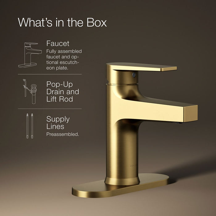 Kohler Taut Single-handle bathroom sink faucet, 1.2 gpm