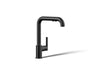 KOHLER Purist Pull-out kitchen sink faucet with three-function sprayhead