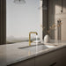KOHLER Purist Pull-out kitchen sink faucet with three-function sprayhead